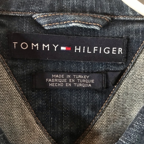 Tommy Hilfiger Blue Denim’s, Long Sleeve, Large Men’s Jacket Vintage - Picture 2 of 13